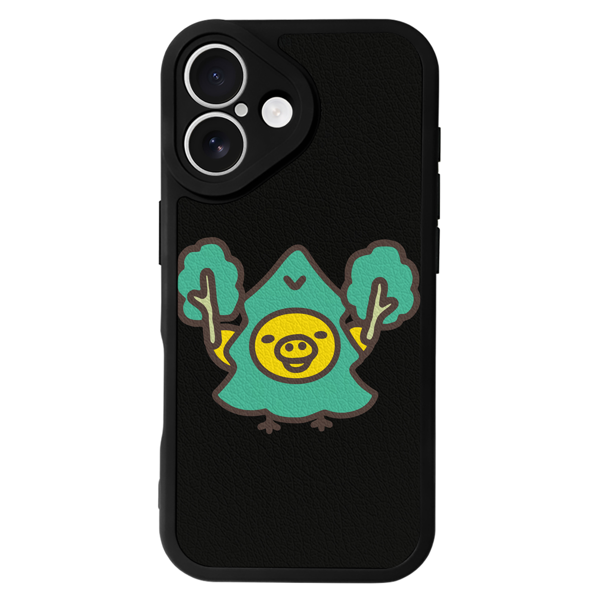 （画像用） リラックマ リラックマ キイロイトリ Rilakkuma Korilakkuma Kiiroitori 【iPhone 16シリーズ対応】シリコンスマホケース（レザー調） 材質：シリコン